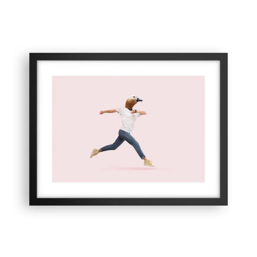 Affiche dans un cadre noir - Poster - Une pincée d'absurdité - 40x30 cm