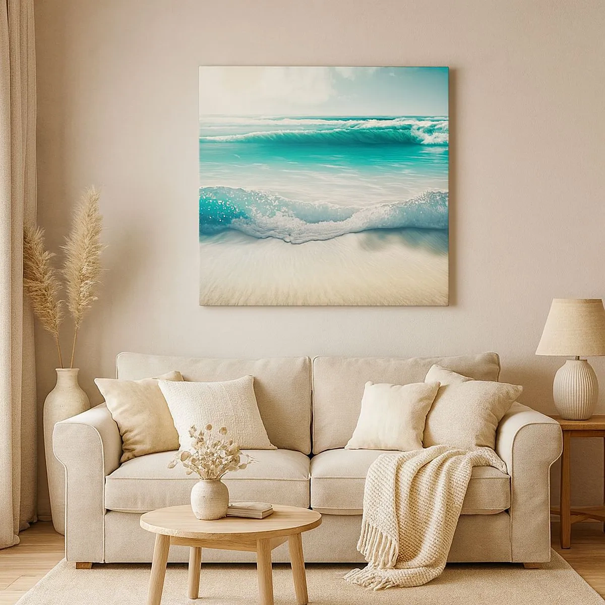 Impression sur toile - Image sur toile - La paix de l'océan - 30x30 cm