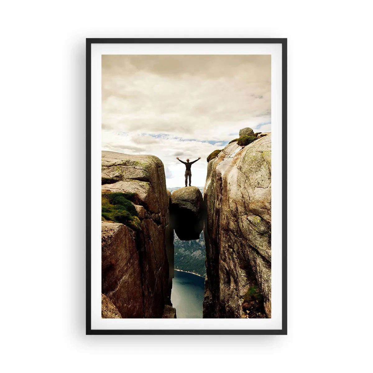 Affiche dans un cadre noir - Poster - Comment vous sentez-vous§ - 61x91 cm