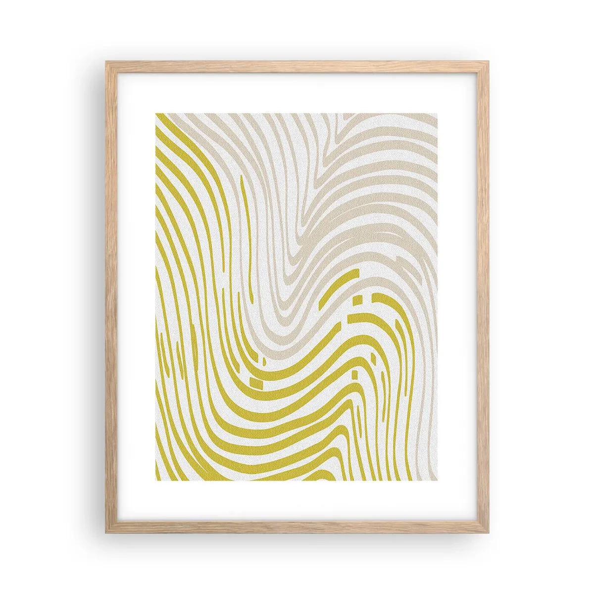 Affiche dans un chêne clair - Poster - Une composition au léger virage - 40x50 cm