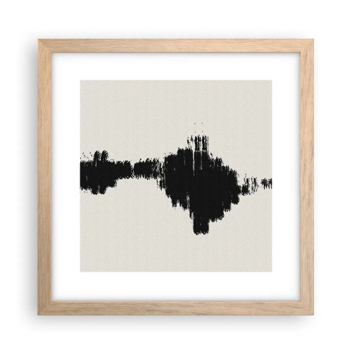 Affiche dans un chêne clair - Poster - Vibrations de l'imagination - 30x30 cm