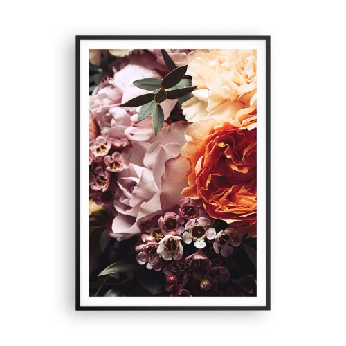 Affiche dans un cadre noir - Poster - Enveloppé de beauté - 70x100 cm