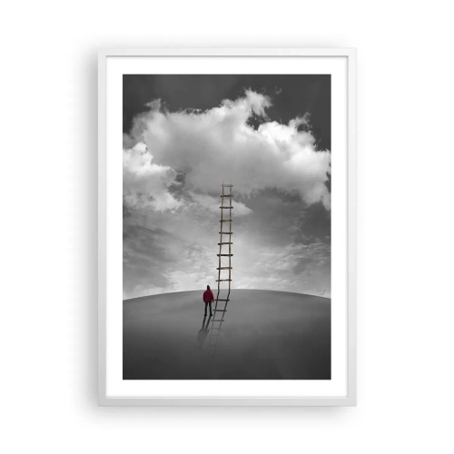 Affiche dans un cadre blanc - Poster - Tout est possible - 50x70 cm