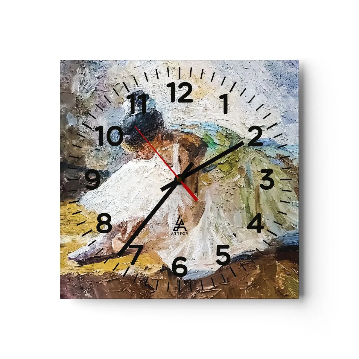 Horloge murale - Pendule murale - D'après un tableau de Degas - 30x30 cm