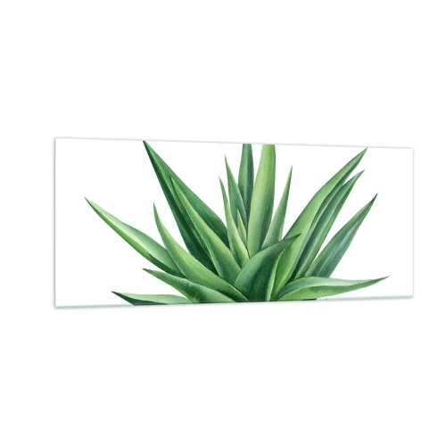 Impression sur verre - Image sur verre - Vert – force – vie - 100x40 cm