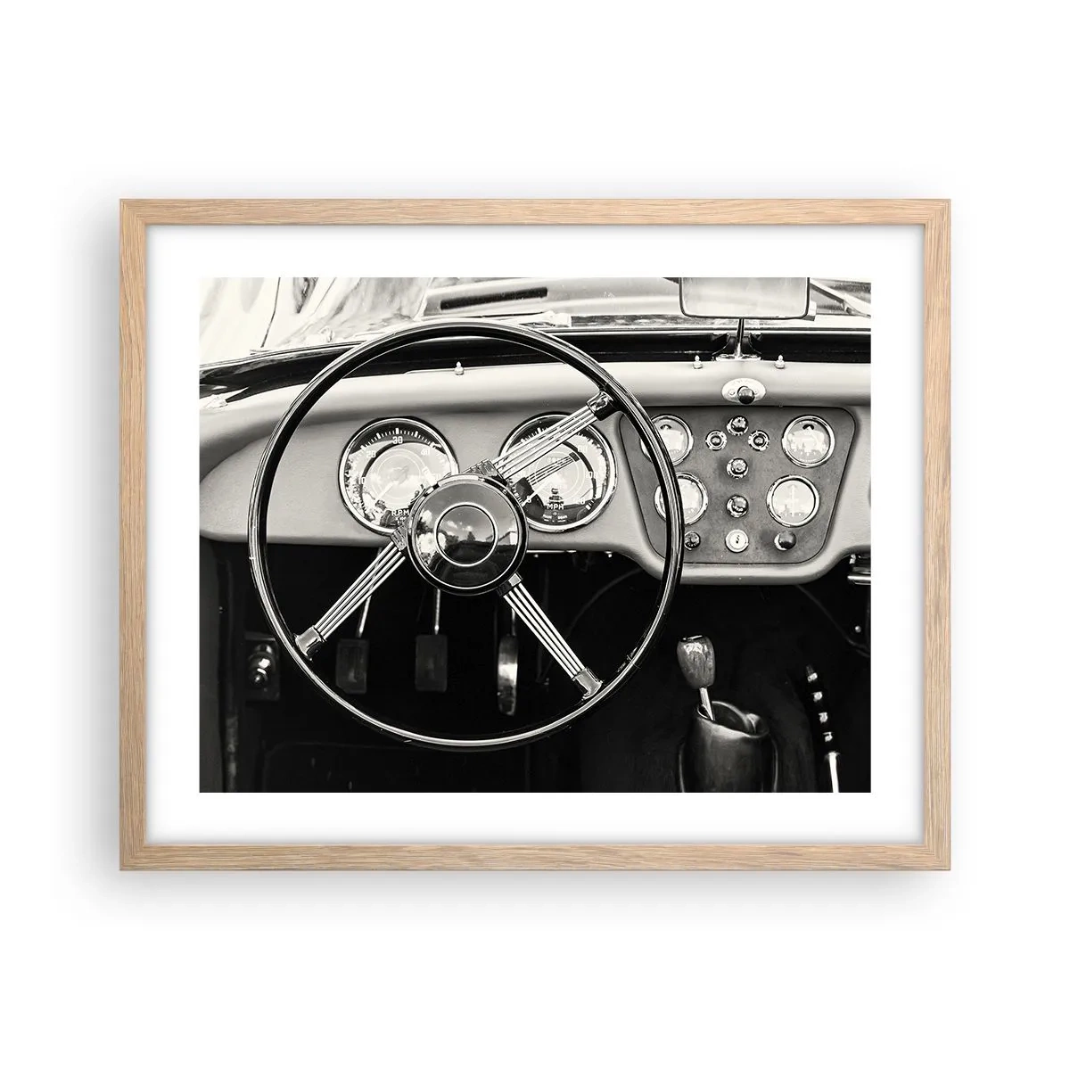 Affiche dans un chêne clair - Poster - Rêve de collectionneur - 50x40 cm