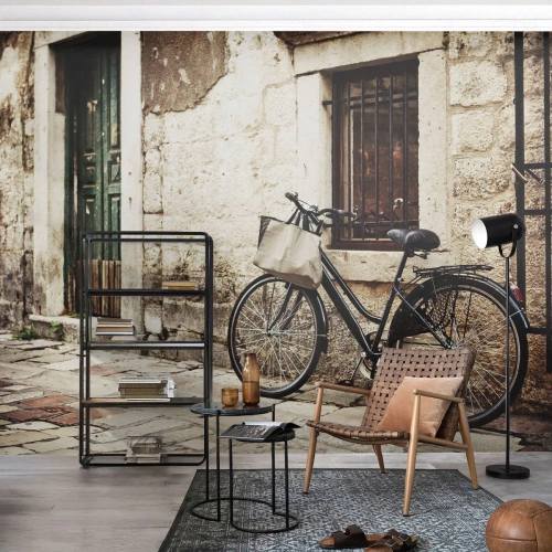 Papier peint sur mesure Premium Canvas - Retour au passé - Architecture, Vélo, Ancien