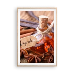 Affiche dans un chêne clair - Poster - Vers l'unité du corps et de l'esprit - 61x91 cm