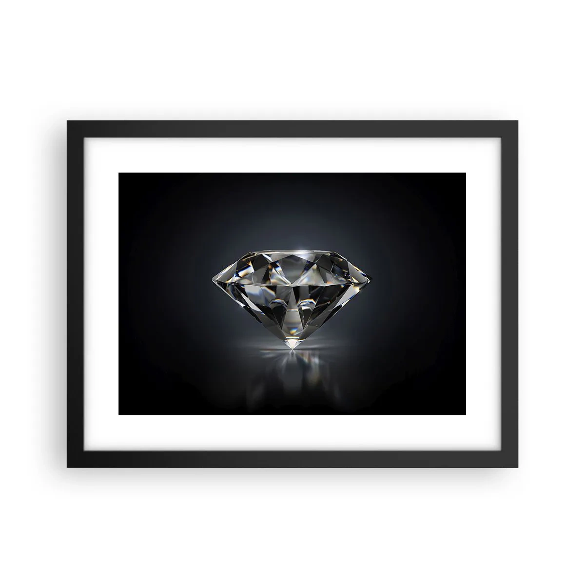 Affiche dans un cadre noir - Poster - La meilleure amie - 40x30 cm