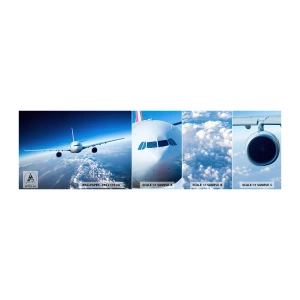 Échantillon de Papier Peint Autocollant Deluxe Sticker - Je vole parce que je le veux - Avion, Avion, Voyage - 100x30 cm