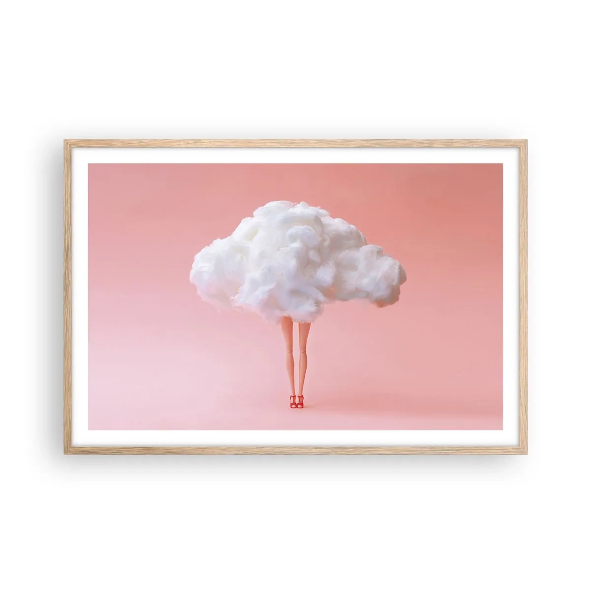 Affiche dans un chêne clair - Poster - Douce promesse - 91x61 cm