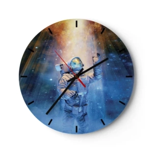 Horloge murale - Pendule murale - Enfin arrivé - 40x40 cm
