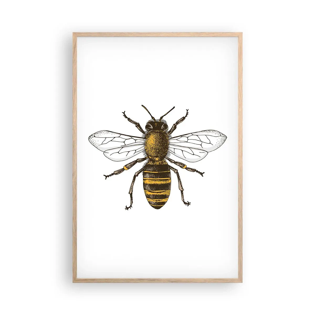 Affiche dans un chêne clair - Poster - Belle et bonne - 61x91 cm