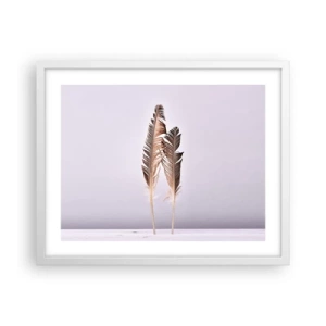 Affiche dans un cadre blanc - Poster - Face au néant - 50x40 cm