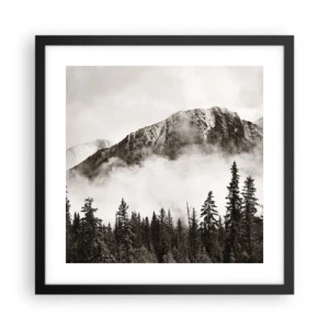 Affiche dans un cadre noir - Poster - Seigneur de granite - 40x40 cm