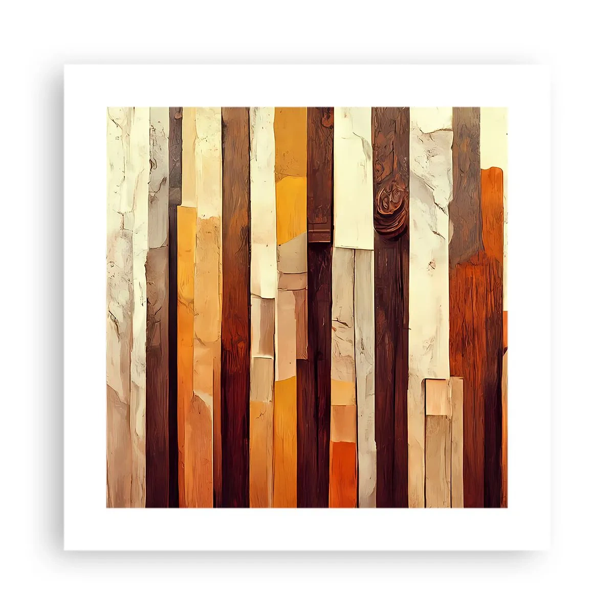 Affiche - Poster - Hymne des arbres forestiers - 40x40 cm