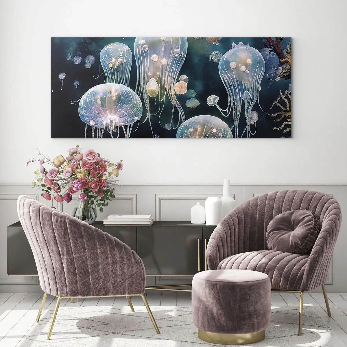 Impression sur verre - Image sur verre - Ballon sous-marin - 90x30 cm