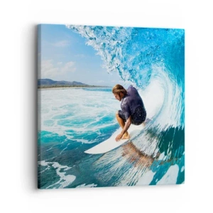 Impression sur toile - Image sur toile - Danse avec les vagues - 30x30 cm