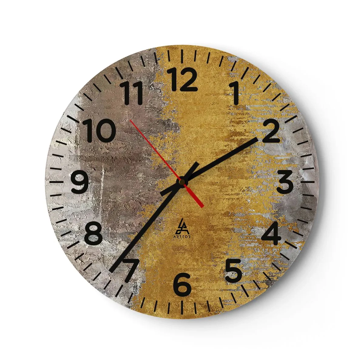 Horloge murale - Pendule murale - Une explosion d'or - 30x30 cm
