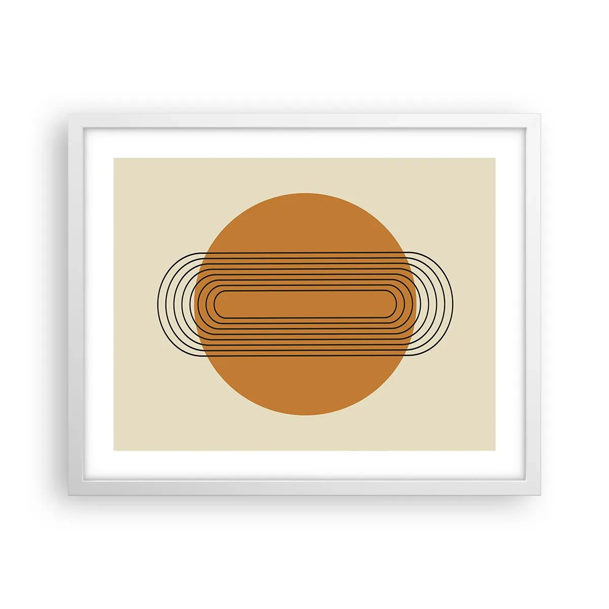 Affiche dans un cadre blanc - Poster - Plan idéal - 50x40 cm