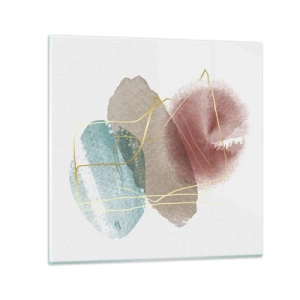 Impression sur verre - Image sur verre - Coraux de l'espace - 40x40 cm