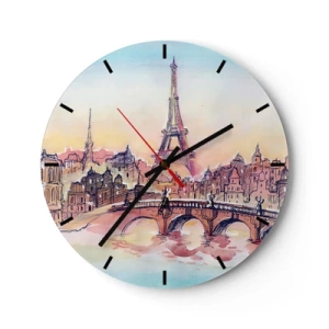 Horloge murale - Pendule murale - La seule ville de ce type au monde - 40x40 cm