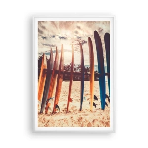 Affiche dans un cadre blanc - Poster - Bonne nuit, à demain - 70x100 cm