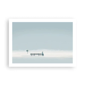 Affiche - Poster - Oui, j'attends. - 70x50 cm