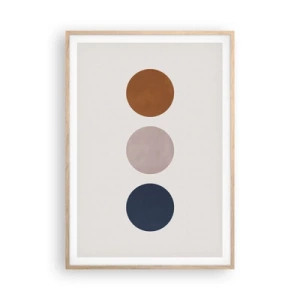 Affiche dans un chêne clair - Poster - Symbole d'excellence - 70x100 cm