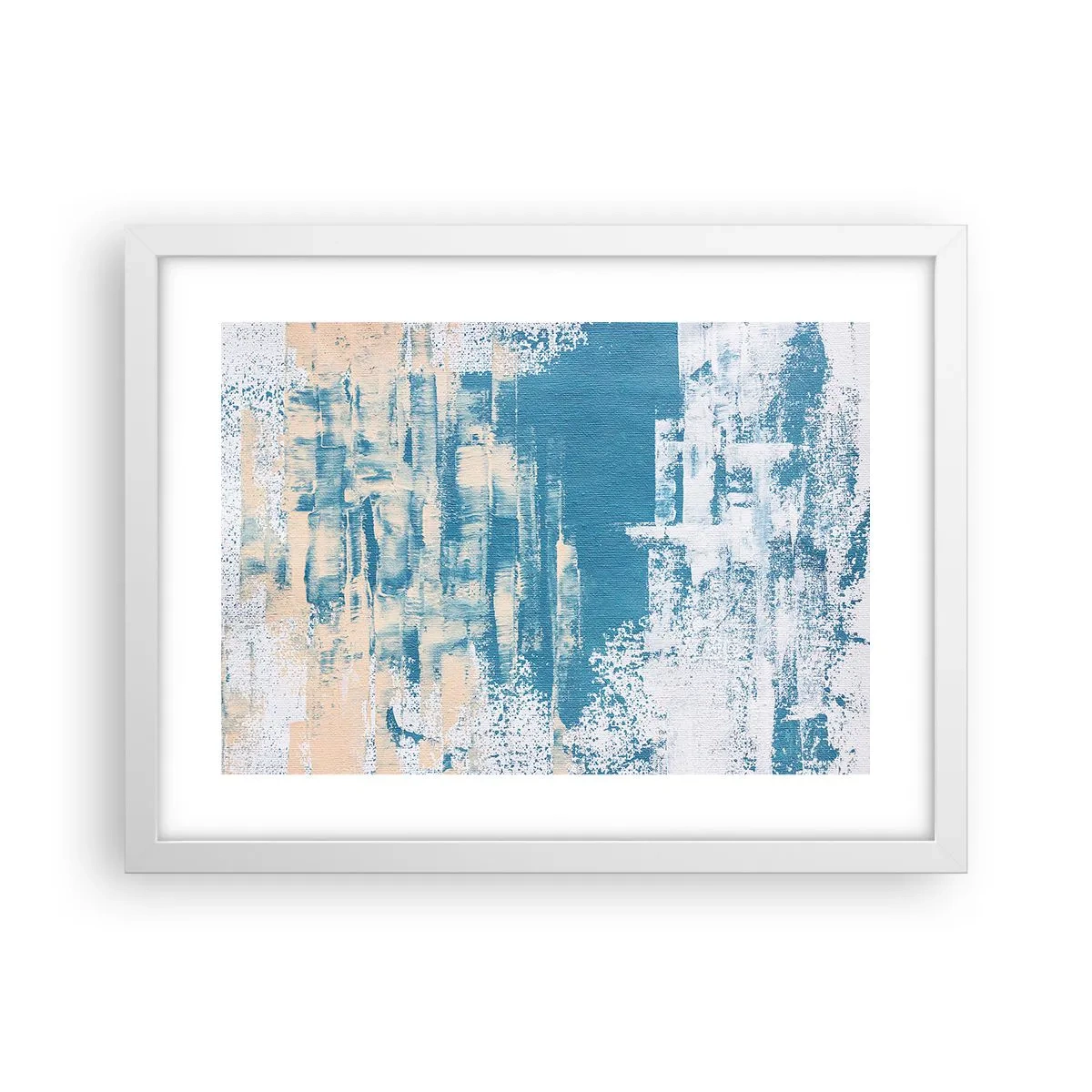 Affiche dans un cadre blanc - Poster - À travers un iceberg - 40x30 cm