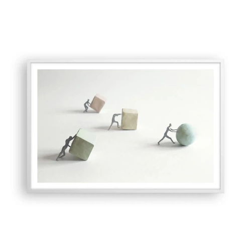 Affiche dans un cadre blanc - Poster - Rien que la vie - 91x61 cm