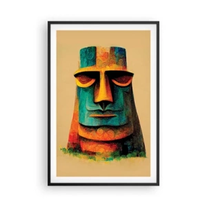 Affiche dans un cadre noir - Poster - Statuesque et sympathique - 61x91 cm