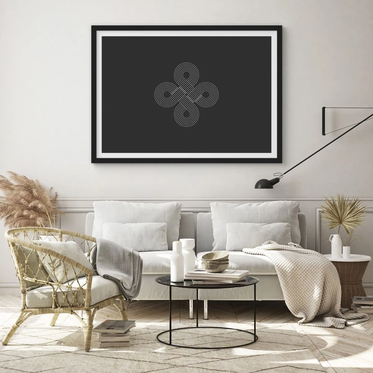 Affiche dans un cadre noir - Poster - Dans l'âme celtique - 50x40 cm