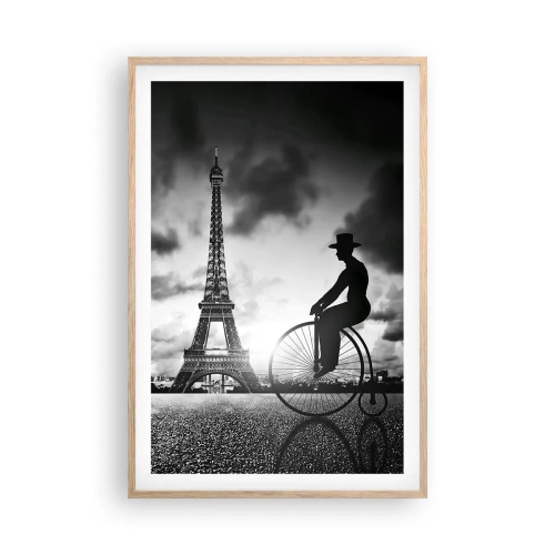 Affiche dans un chêne clair - Poster - Nostalgie de la Belle Epoque - 61x91 cm