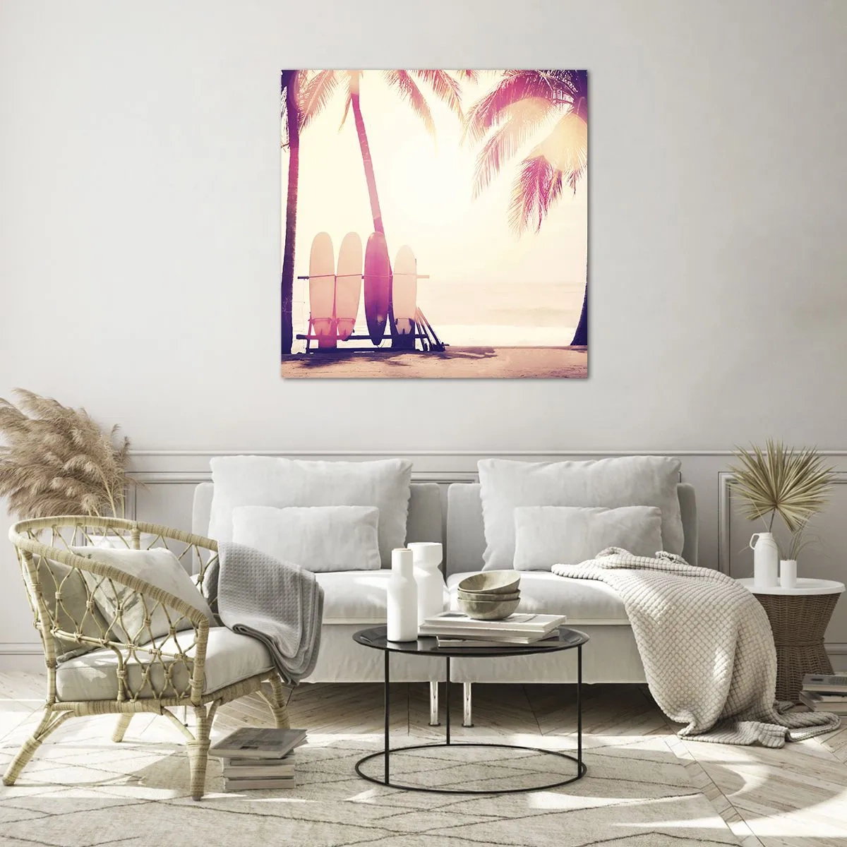 Impression sur verre - Image sur verre - Ca va être une journée magnifique - 70x70 cm