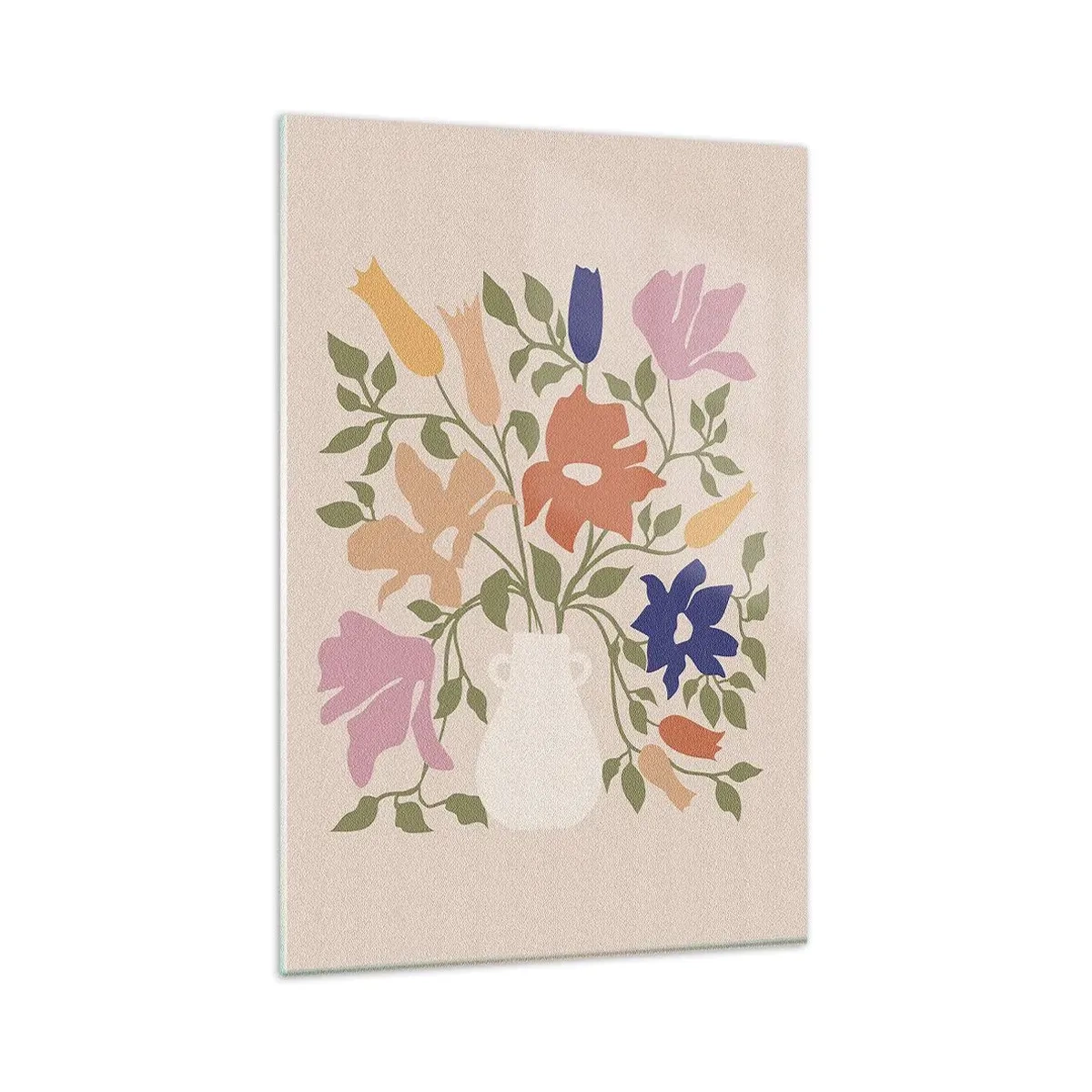 Impression sur verre - Image sur verre - Bouquet délicat - 80x120 cm