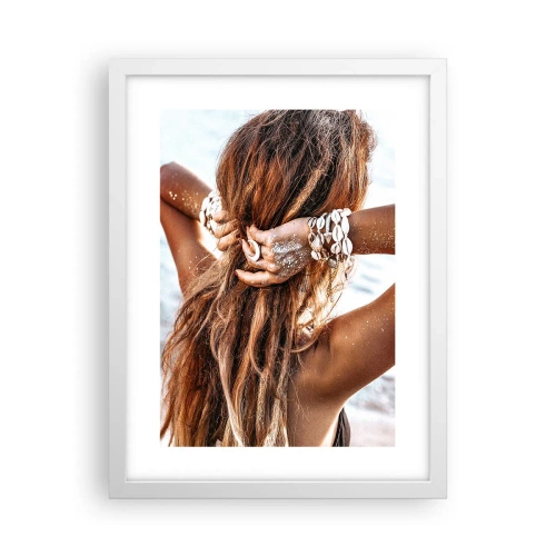 Affiche dans un cadre blanc - Poster - La soeur de l'eau et du soleil - 30x40 cm