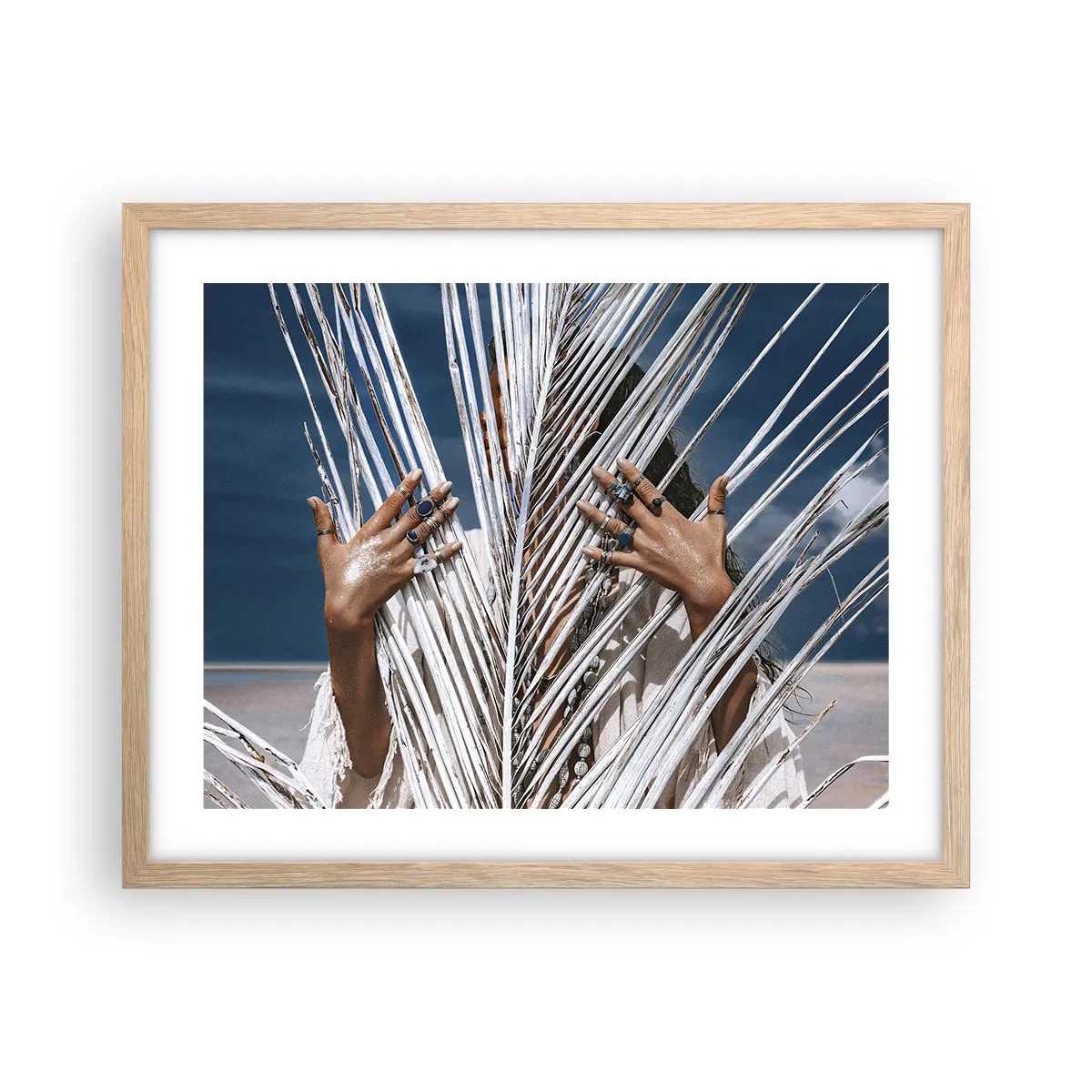 Affiche dans un chêne clair - Poster - Fille de chaman ? - 50x40 cm