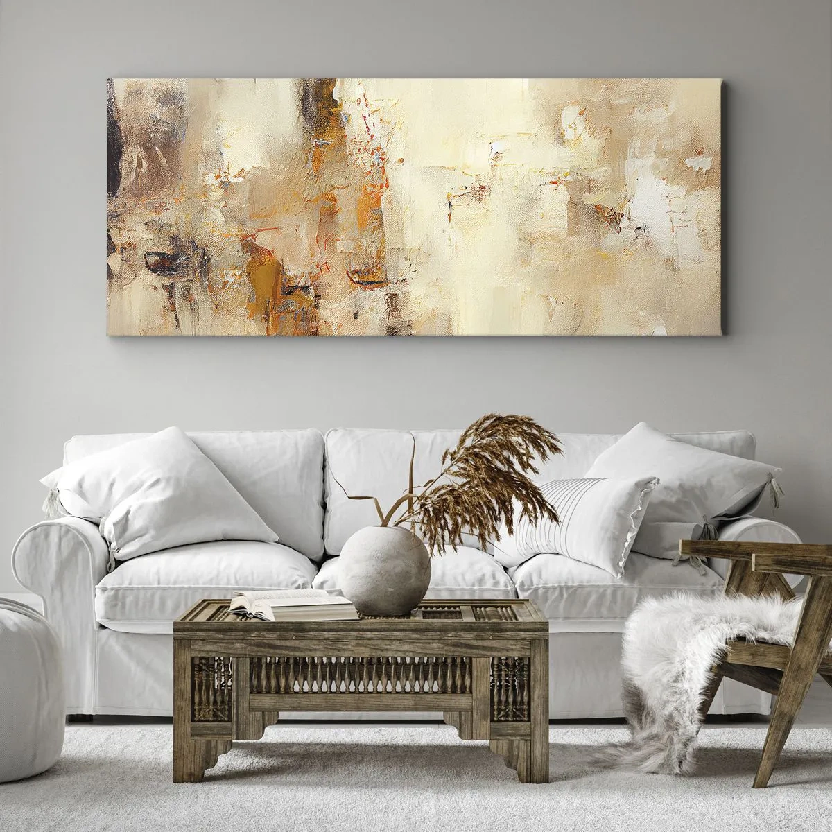 Impression sur toile - Image sur toile - Âme de l'ambre - 90x30 cm