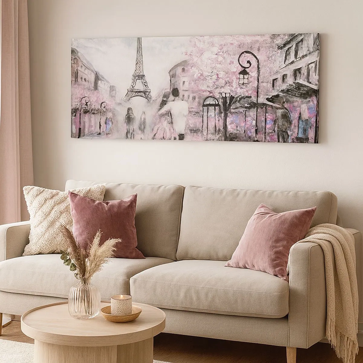 Impression sur toile - Image sur toile - Comment tomber amoureu, il faut juste... - 100x40 cm