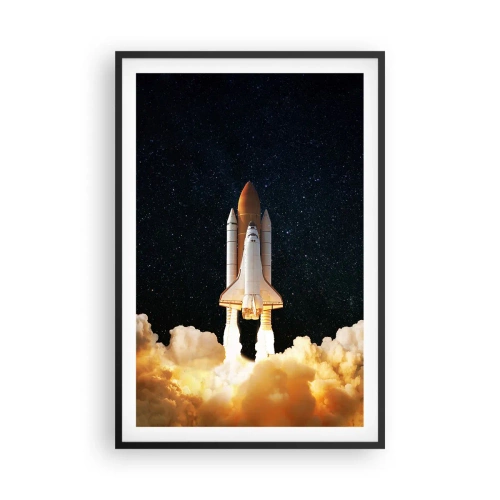 Affiche dans un cadre noir - Poster - Ad astra! - 61x91 cm