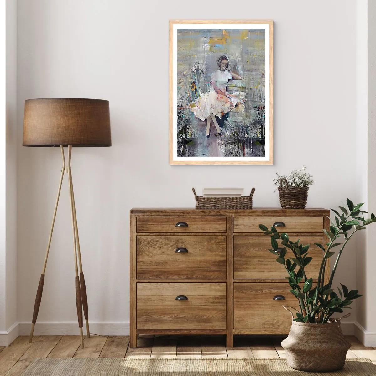 Affiche dans un chêne clair - Poster - Classique et moderne - 70x100 cm