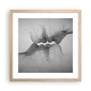 Affiche dans un chêne clair - Poster - La bise du vent - 40x40 cm