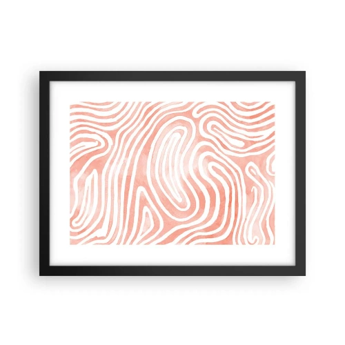 Affiche dans un cadre noir - Poster - Dans le labyrinthe de corail - 40x30 cm
