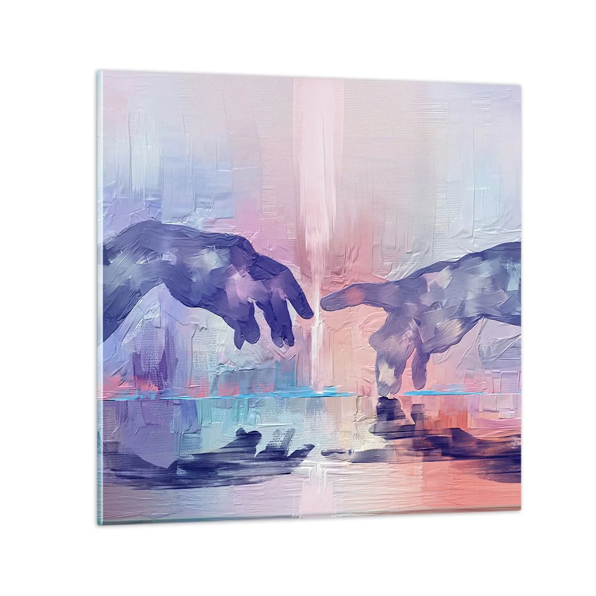 Impression sur verre - Image sur verre - Divine étincelle de vie - 50x50 cm