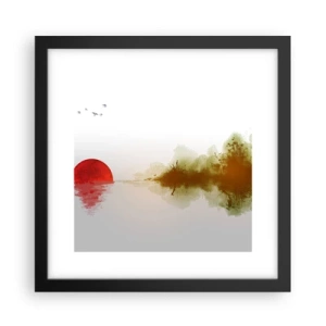 Affiche dans un cadre noir - Poster - Une promesse de paix - 30x30 cm