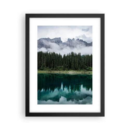 Affiche dans un cadre noir - Poster - Chut, chut, ne réveillons pas l'eau qui dort - 30x40 cm