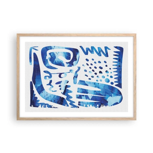 Affiche dans un chêne clair - Poster - Retour aux racines - 70x50 cm