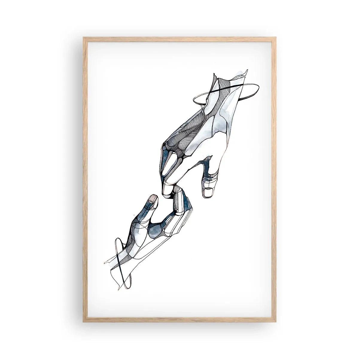 Affiche dans un chêne clair - Poster - Un bon geste - 61x91 cm