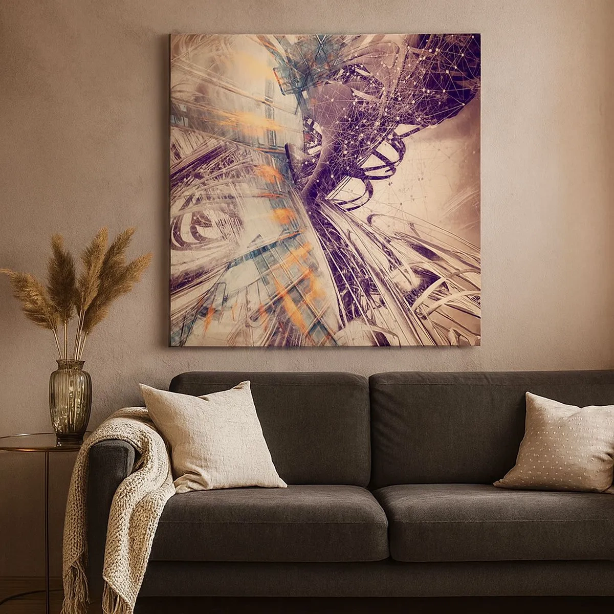 Impression sur toile - Image sur toile - En grande hâte - 30x30 cm